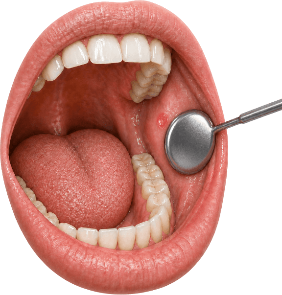3D render of a dental mirror